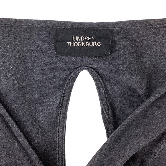 LINDSEY THORNBURG Womens 2 Blouse Gray Top Dyed Shirt Lagenlook Boho Top - Picture 2 of 16